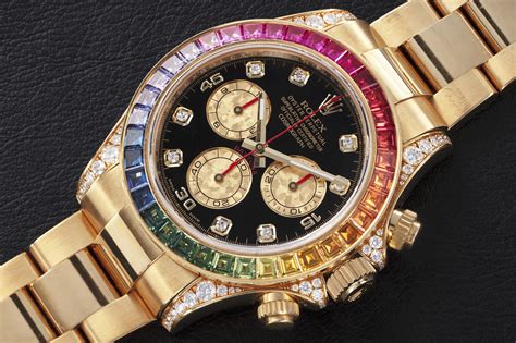 gold rolex rainbow daytona|rolex daytona rainbow retail price.